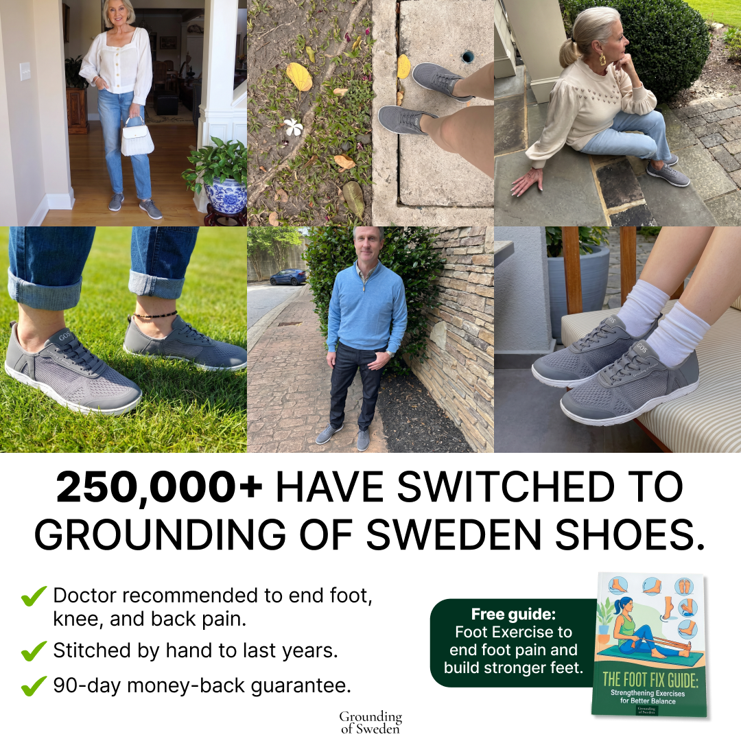 Finally Walk Pain-Free In Our Hands-Free Grounding Barefoot Shoes