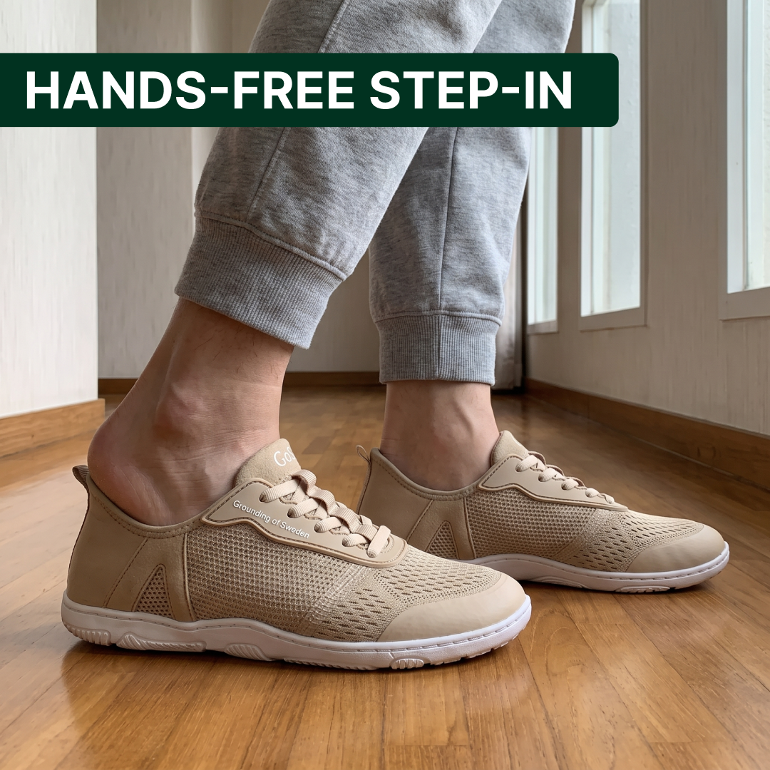 Finally Walk Pain-Free In Our Hands-Free Grounding Barefoot Shoes