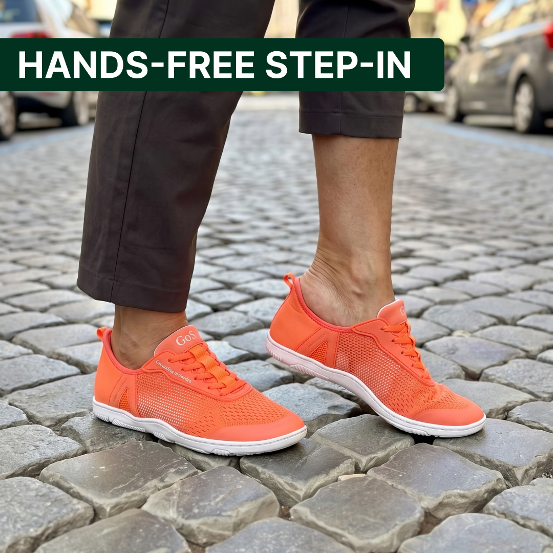 Finally Walk Pain-Free In Our Hands-Free Grounding Barefoot Shoes