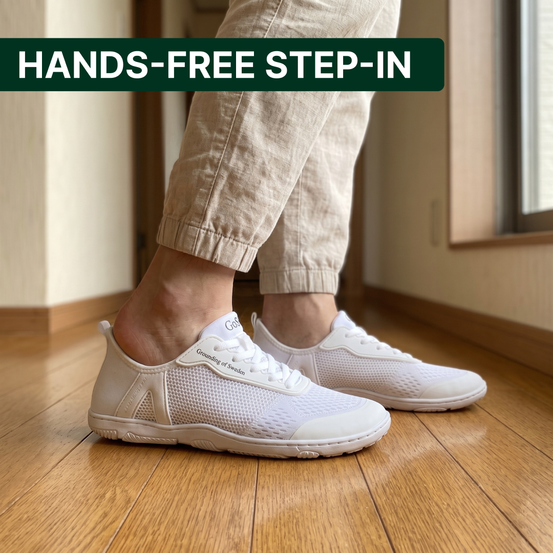 Finally Walk Pain-Free In Our Hands-Free Grounding Barefoot Shoes