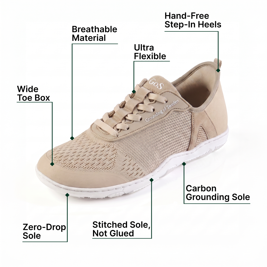 Finally Walk Pain-Free In Our Hands-Free Grounding Barefoot Shoes