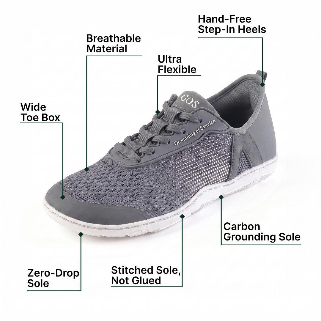 Finally Walk Pain-Free In Our Hands-Free Grounding Barefoot Shoes