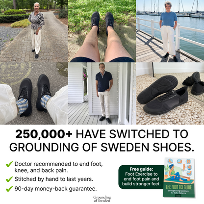 Finally Walk Pain-Free In Our Hands-Free Grounding Barefoot Shoes